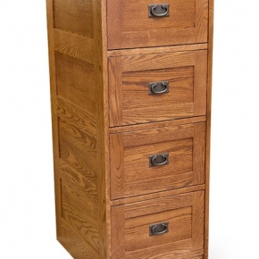 4 drawer Fill Cabinet (Red Oak)