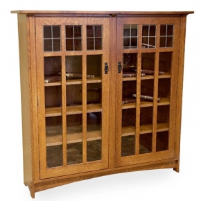 2 door bookcase (1/4 sawn oak)