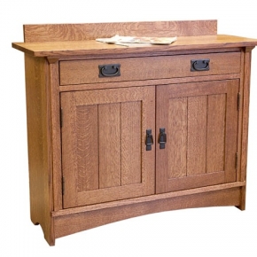 3 door console (1/4 sawn oak)